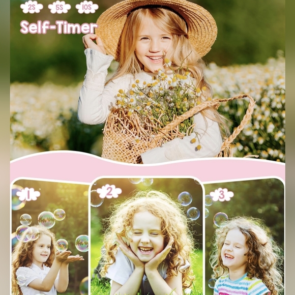 NIB Digital Camera, FHD 1080P Kids Camera w 32GB SD Card 44MP Point+Shoot Cam - Picture 5 of 10